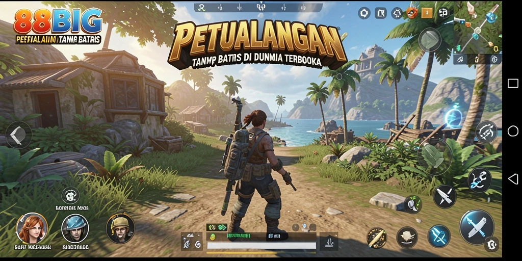 Tangkapan layar menampilkan petualangan seru di dunia terbuka 88BIG.