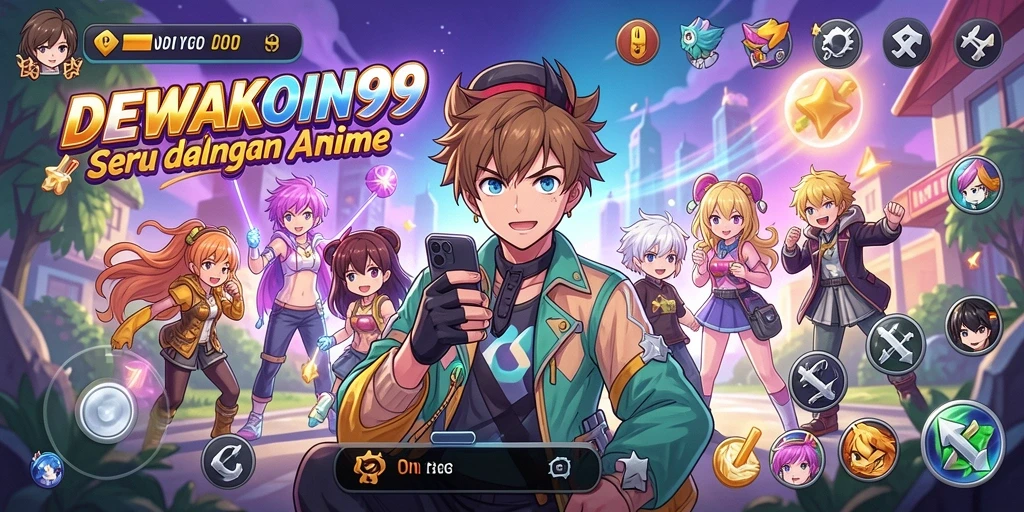 Tangkapan layar <strong>DEWAKOIN99</strong> menampilkan aksi pertempuran karakter anime yang seru.