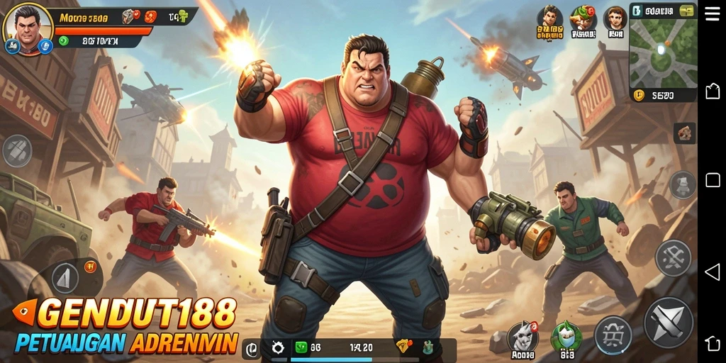 Tampilan gameplay mendebarkan dari GENDUT188 dengan aksi spektakuler.