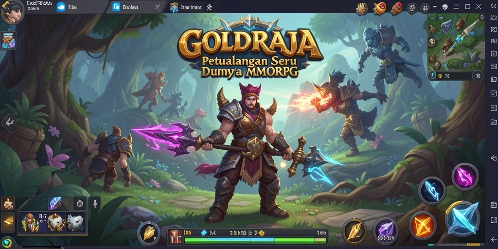 Tampilan gameplay GOLDRAJA yang seru dan interaktif.