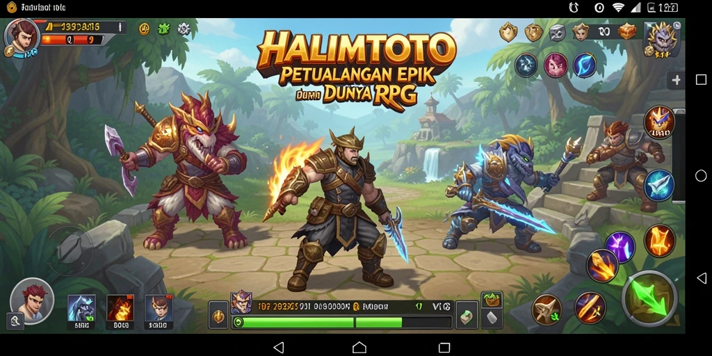 Tampilan utama gameplay HALIMTOTO yang mendebarkan dan imersif.
