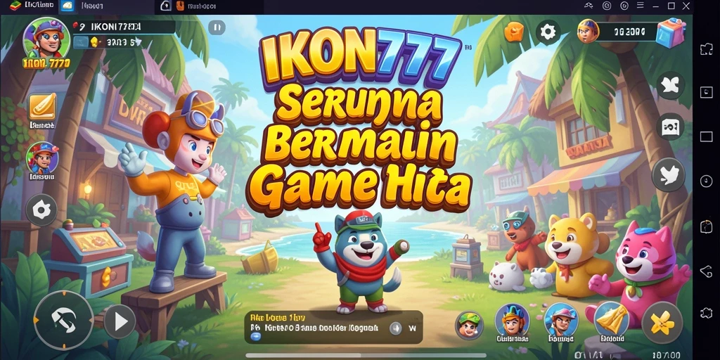Screenshot gameplay IKON777 yang penuh warna dan seru.