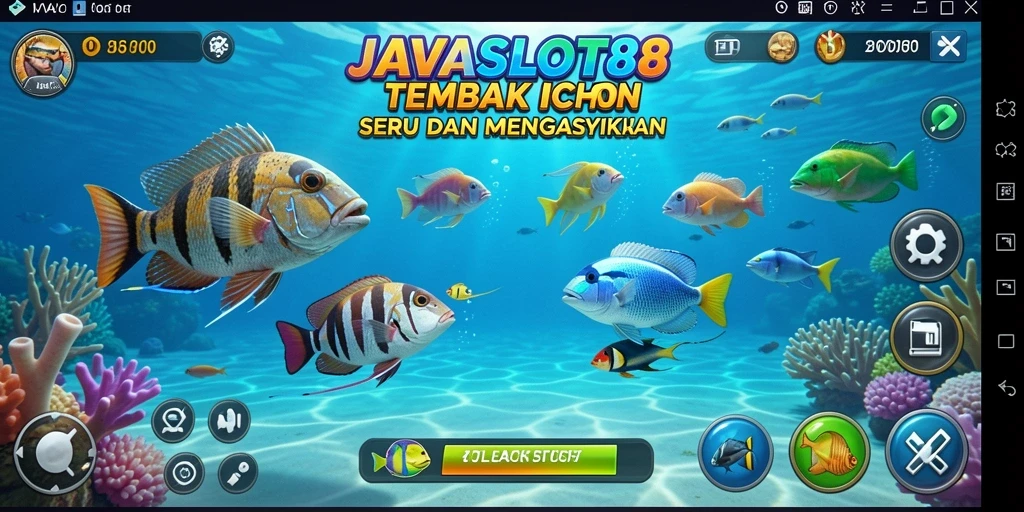 Tampilan gameplay menembak ikan yang seru di JAVASLOT88.