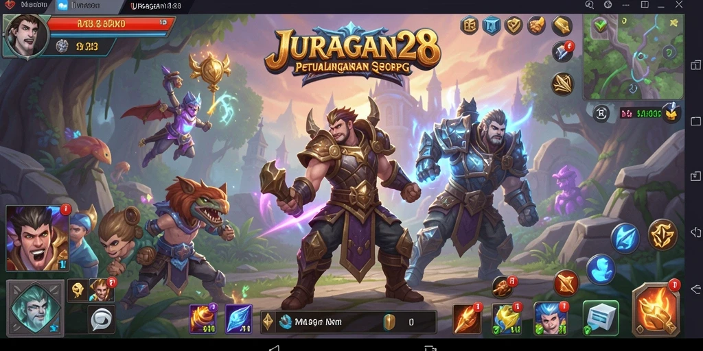 Tampilan gameplay JURAGAN28 yang penuh aksi dan petualangan.