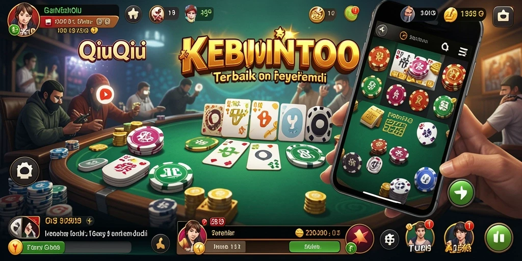 Tampilan menarik gameplay KEBUNTOTO saat bermain QiuQiu.