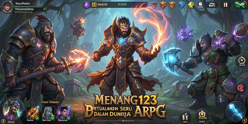 Tampilan menakjubkan dari gameplay MENANG123 yang penuh aksi ARPG.