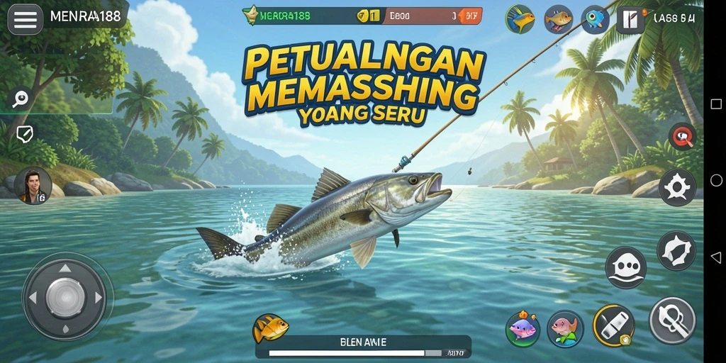 Gameplay MENARA188 menunjukkan aksi memancing yang seru dan menantang.