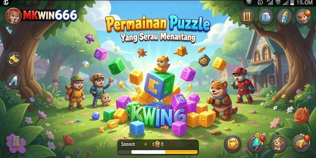 Tampilan gameplay seru dalam MKWIN666 yang menantang pikiran.