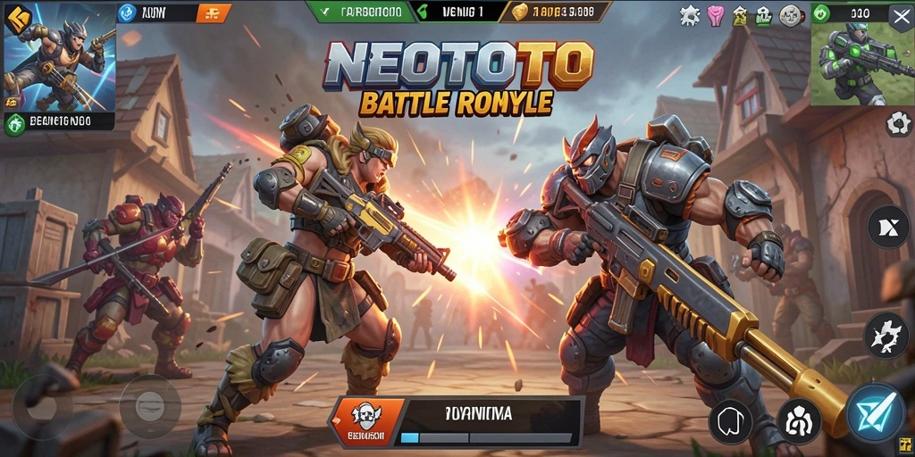 Tampilan mendebarkan dari pertandingan Battle Royale di NEOTOTO.
