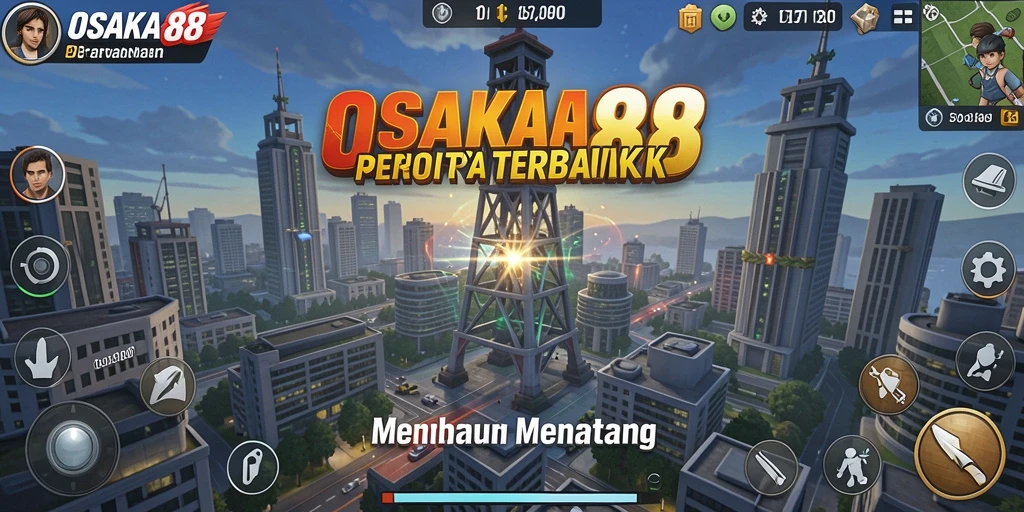 Tampilan gameplay OSAKA88 yang mengasyikkan dalam pertahanan menara.