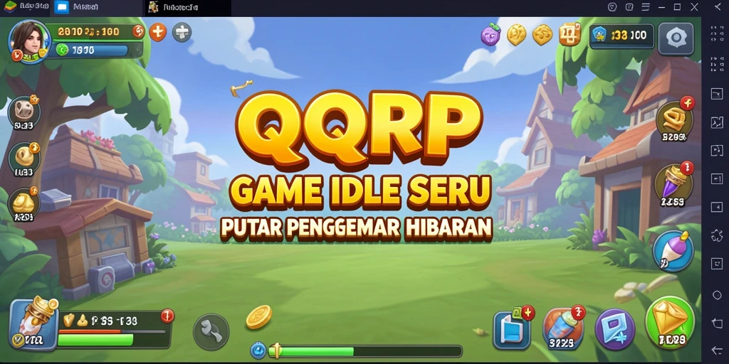 Screenshot gameplay QQRP yang menunjukkan aktivitas Idle yang seru dan interaktif.