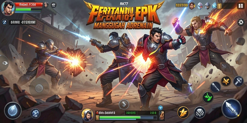 Screenshot RK77 menampilkan aksi pertarungan yang mendebarkan dan intens.
