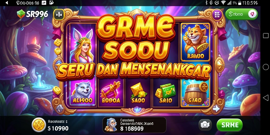 Tampilan gameplay menarik dari SR996 dengan berbagai mesin Slot.